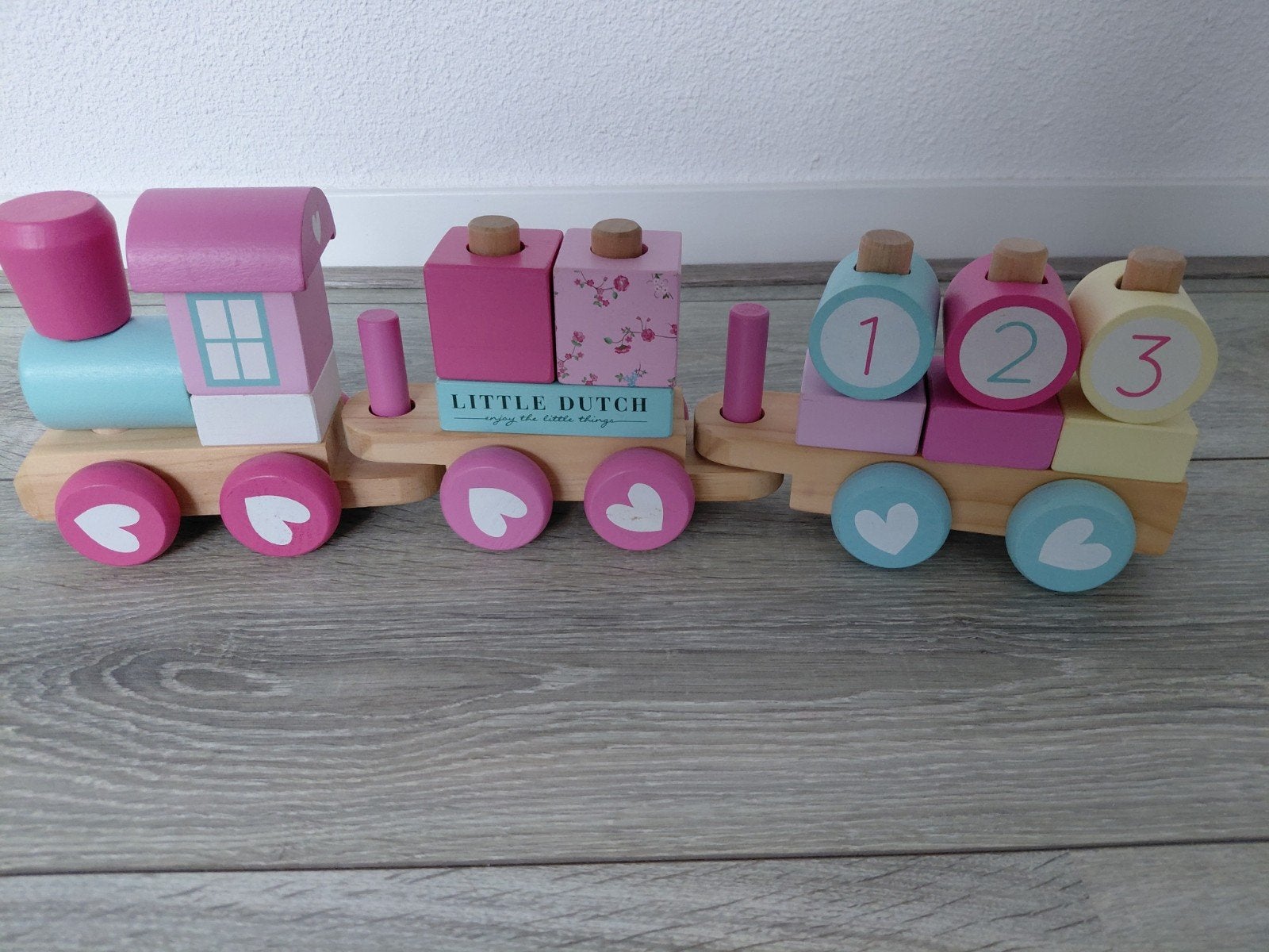 Houten trein little dutch, Ophalen, Zo goed als nieuw