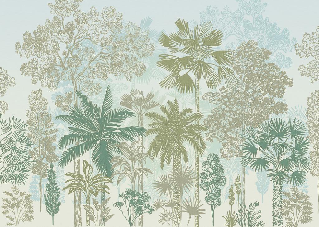 Jungle behang Milla de Palma, botanisch behang, Vliesbehang, Verzenden, Minder dan 10 m², Jungle behang, Botanisch, planten