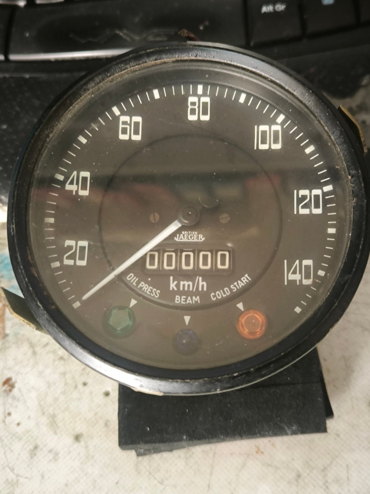 Smiths snelheidsmeter oldtimer auto/motor - Gebruikt, Ophalen of Verzenden, Gebruikt, Oldtimer onderdelen