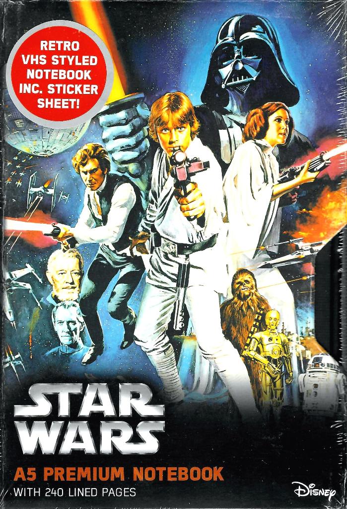 Star Wars - A New Hope VHS Style Notebook & Stickers, Unit A, Bruce Way,  ⠀ ⠀Whetstone  ⠀ ⠀LE8 6HP ⠀LEICESTER  ⠀ ⠀Verenigd Koninkrijk