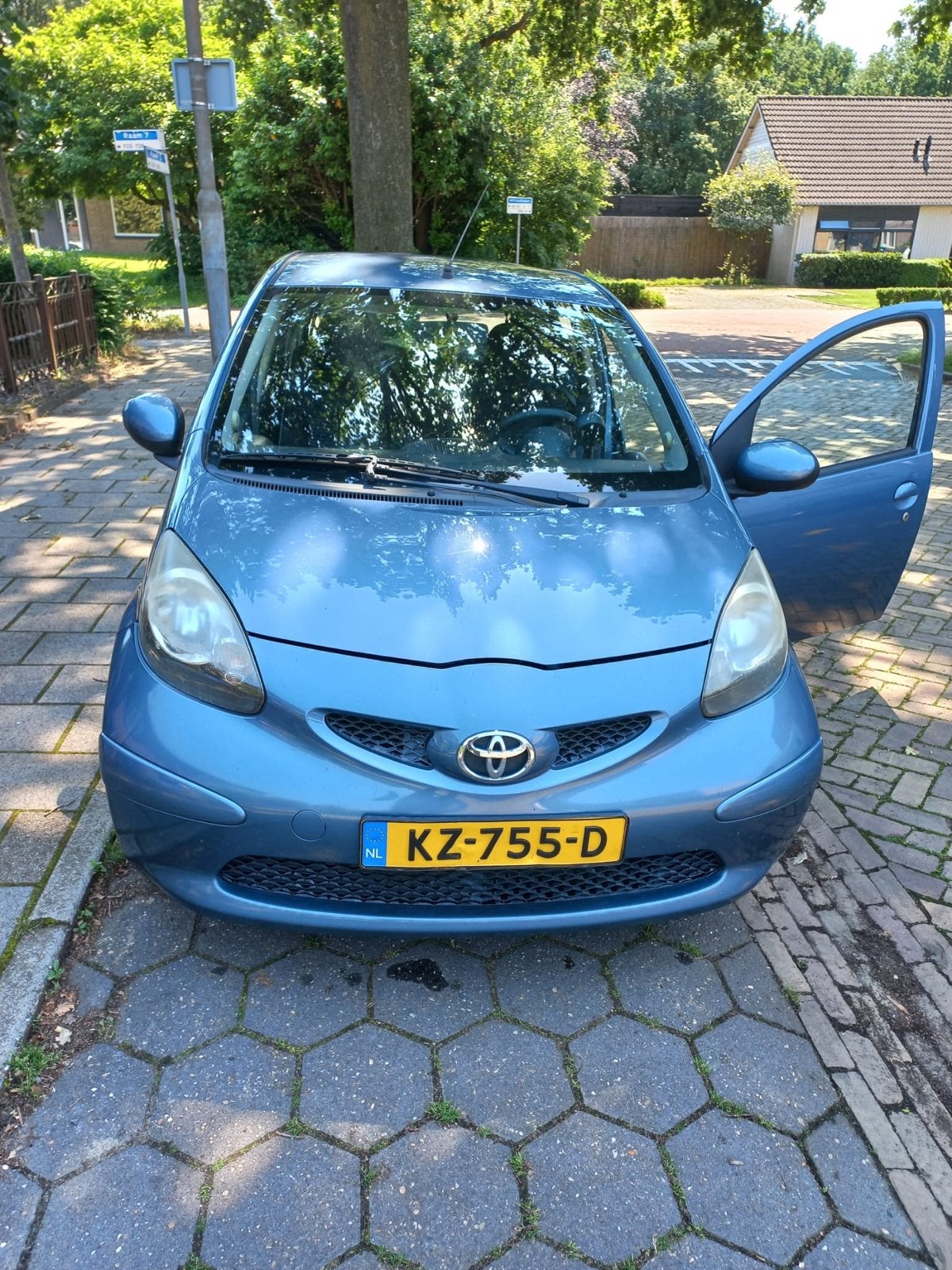 Toyota Aygo 1.0 2008 Blauw, Voorwielaandrijving, 68 pk, Handgeschakeld, Particulier