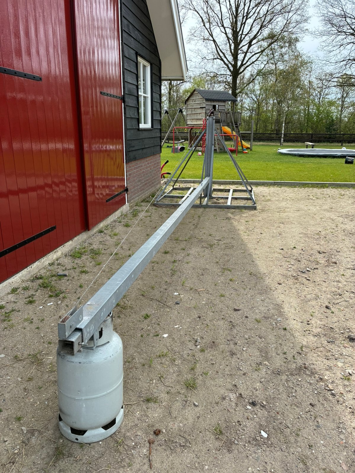 Mobiele telescopische lichtmast, incl. verlichting, Ophalen, Gebruikt