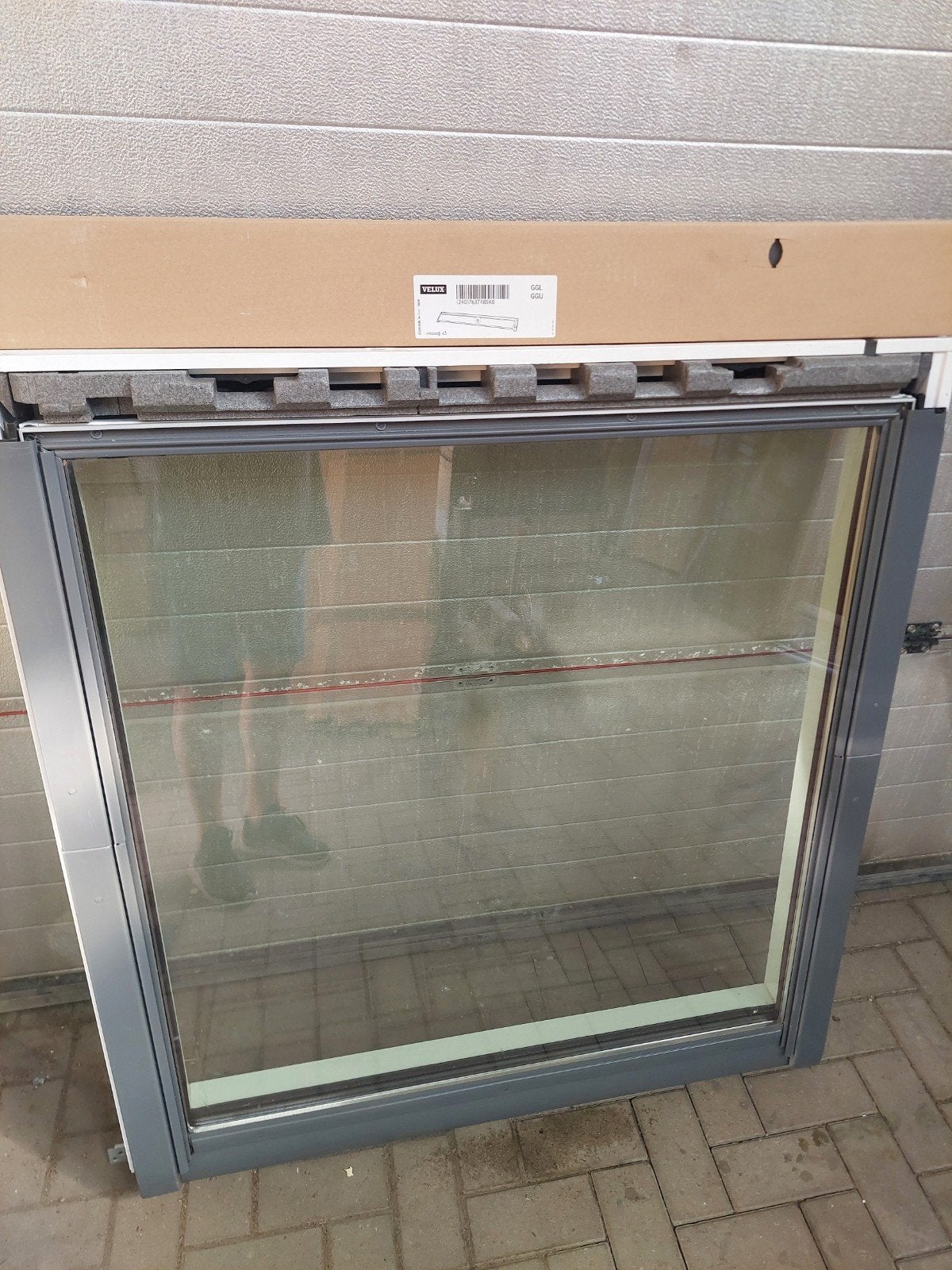 2x nieuwe velux ggl sk06 114x118 cm dakramen met gootstukken, Ophalen, 80 tot 120 cm, 80 tot 120 cm, Nieuw