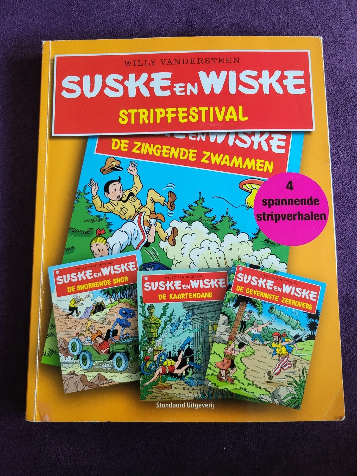 Suske en Wiske Stripfestival - 4 spannende stripverhalen, Meerdere stripboeken, Ophalen of Verzenden, Zo goed als nieuw, Willy Vandersteen