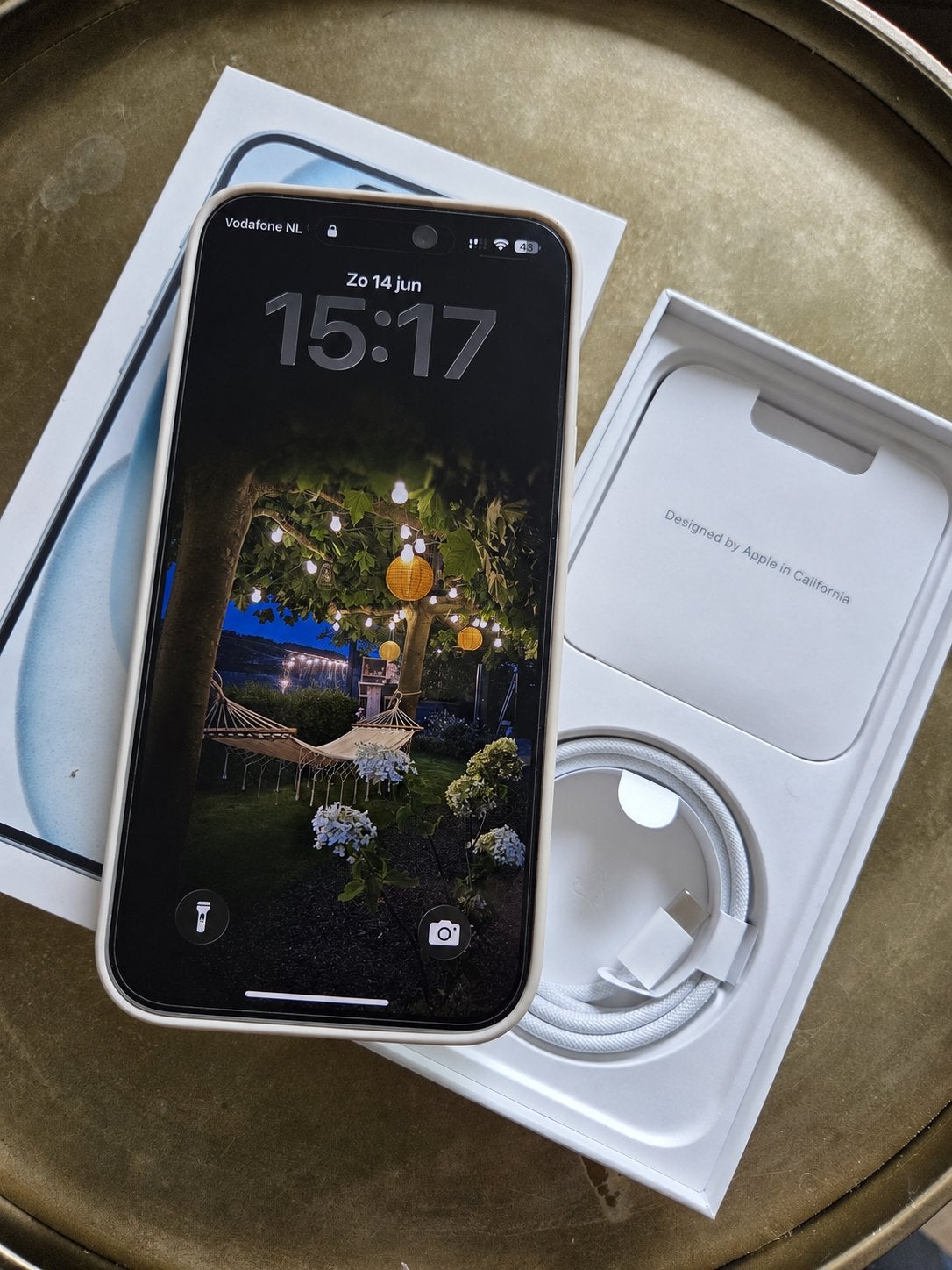 iPhone 15 Plus Wit, Telecommunicatie, Mobiele telefoons | Apple iPhone, Zo goed als nieuw, 256 GB, iPhone 15 Plus, Wit, Ophalen