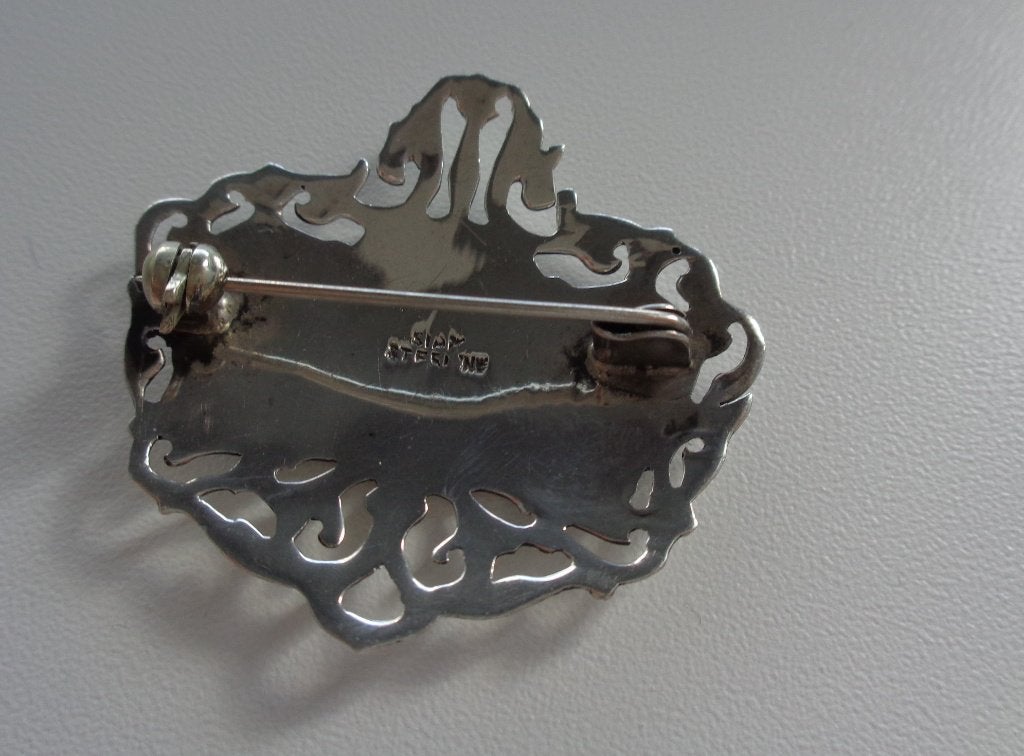 zilveren SIAM niëllo broche [138], 4 tot 7 cm, Verzenden, Zo goed als nieuw, Zilver