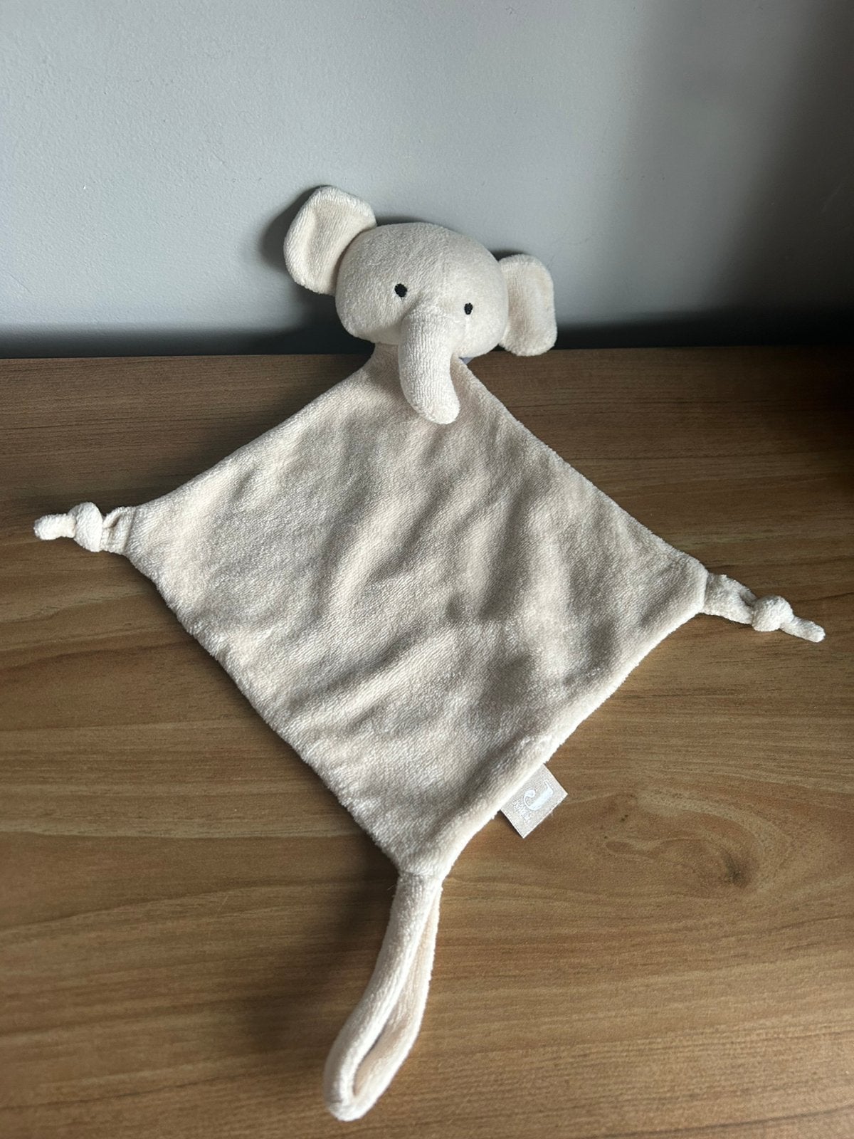 Jollein nougat olifant knuffeldoekje knuffeldoek knuffel, Verzenden, Zo goed als nieuw, Olifant