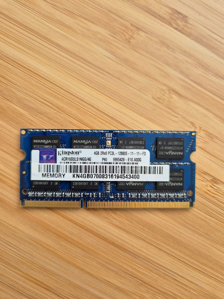 Kingston 4GB laptop geheugen 2Rx8 PC3L-12800S-11-11-F3, Computers en Software, RAM geheugen, Gebruikt, DDR3, Ophalen of Verzenden