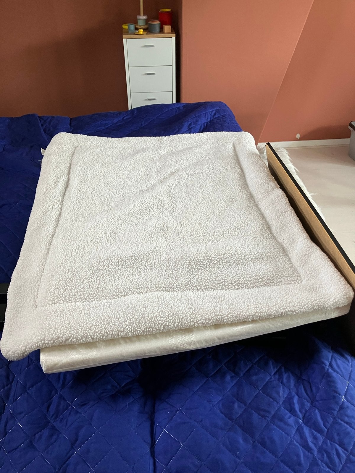 Box Fleur met matras en boxkleed - Zwart, Kinderen en Baby's, Boxen, Ophalen, Gebruikt, Rechthoekig, Boxkleed