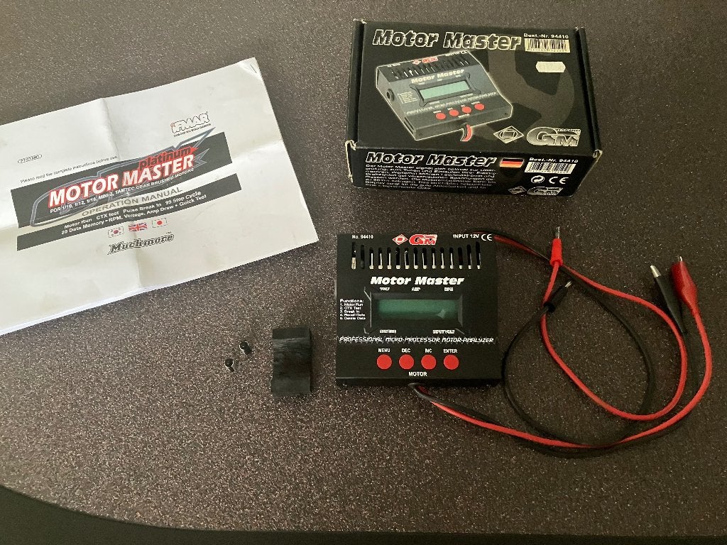 Graupner, GM-Motor-Master, 94410 Brushed motor tester., Elektro, Gebruikt, Ophalen of Verzenden, Schaal 1:10