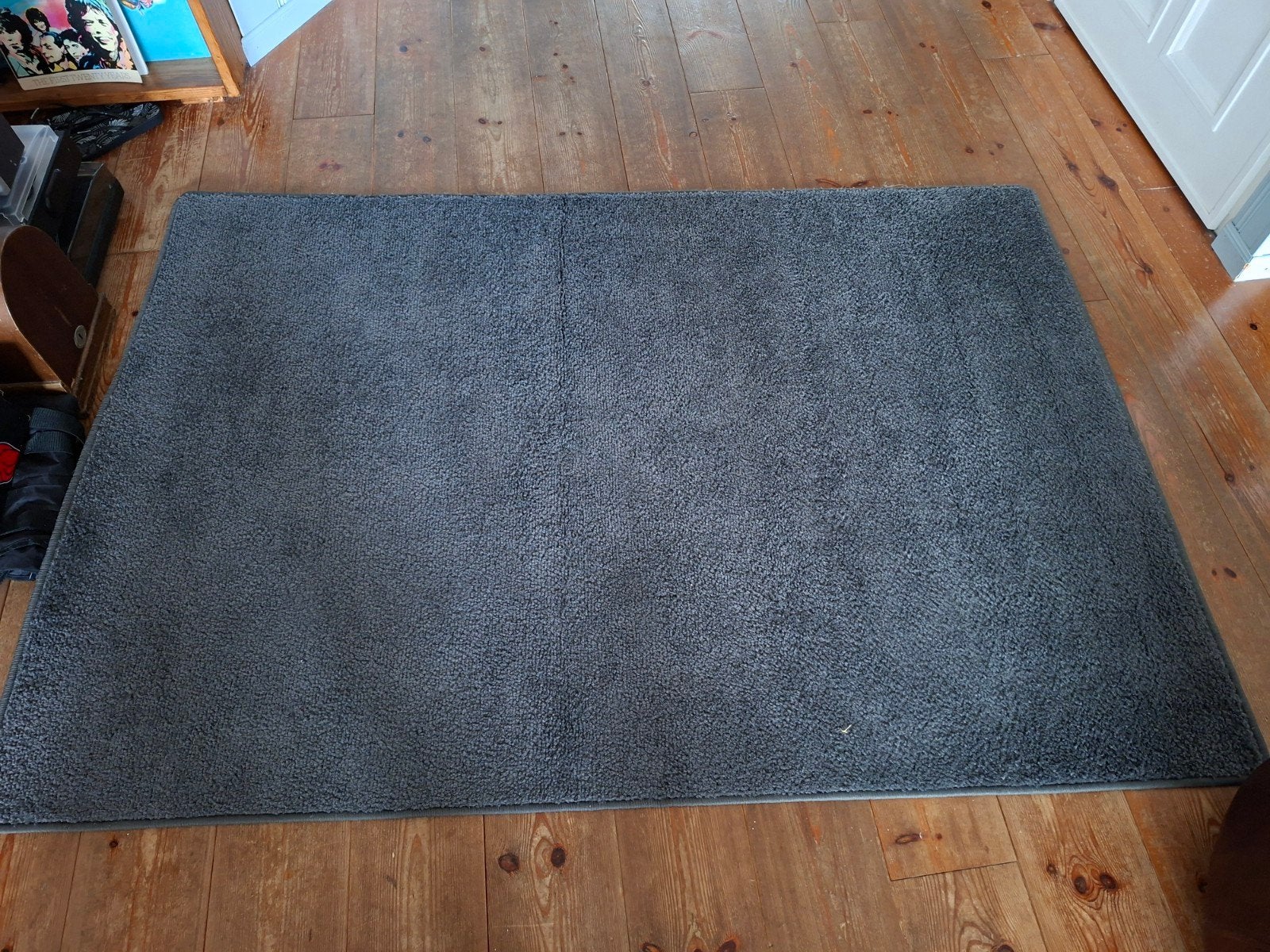 z.g.a.n. vloerkleed, antracietgrijs  190 x 130, Ophalen, 100 tot 150 cm, Zo goed als nieuw, 150 tot 200 cm