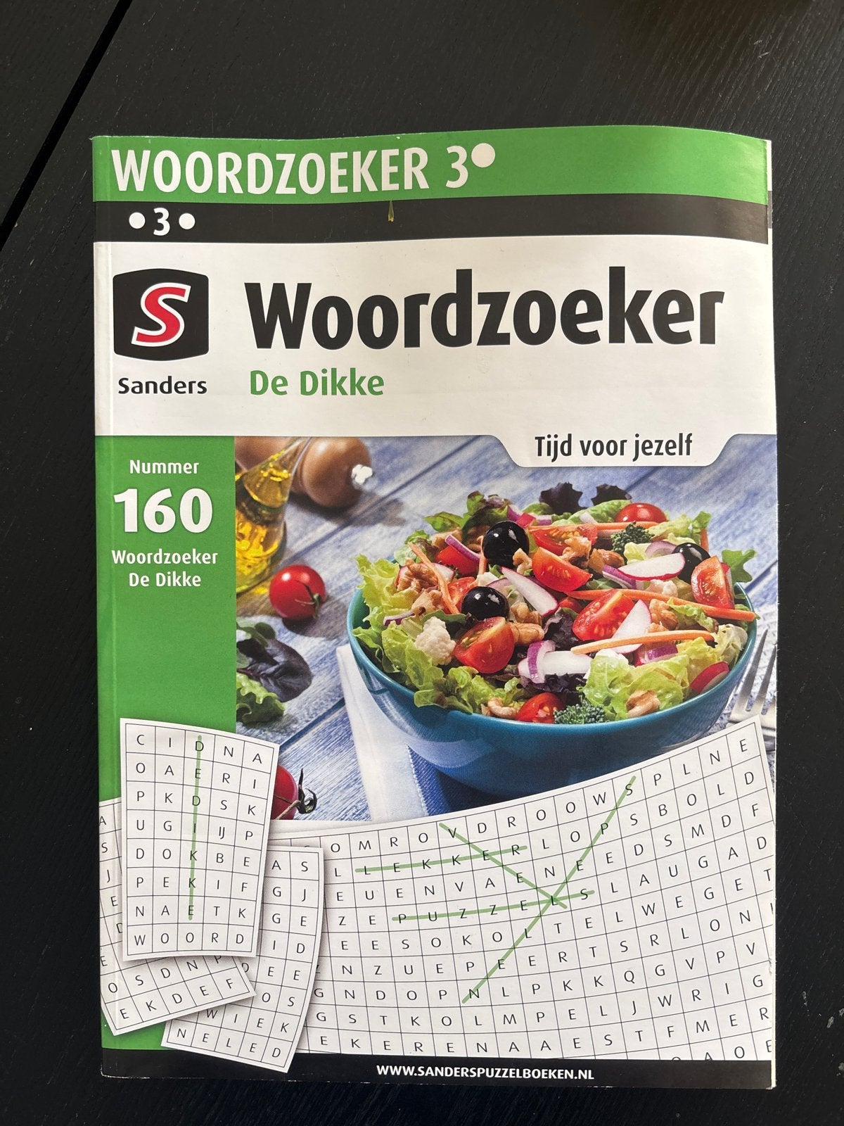 Sanders Woordzoeker De Dikke Nummer 160, Ophalen of Verzenden, Zo goed als nieuw, Puzzelboek