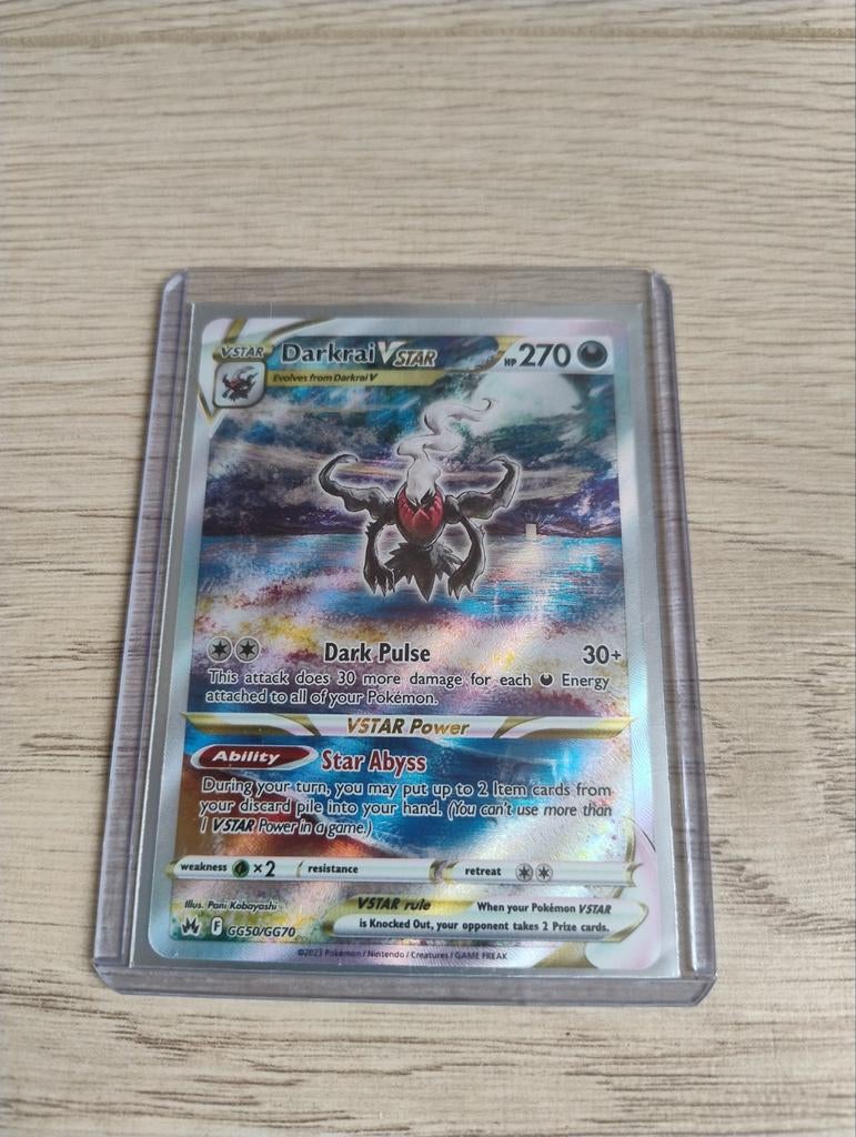 Pokemon Crown Zenith - Darkrai V Star GG50/GG70, Ophalen of Verzenden, Nieuw, Losse kaart
