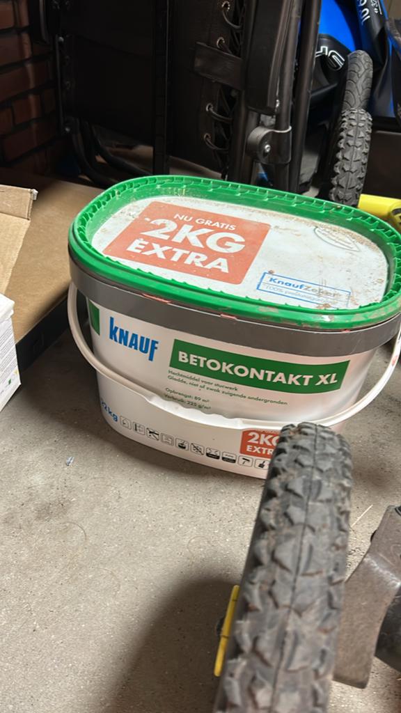 Knauf Betokontakt XL - Hechtmiddel voor Stucwerk, Doe-het-zelf en Verbouw, Verf, Beits en Lak, Ophalen, Wit, Nieuw, Verf