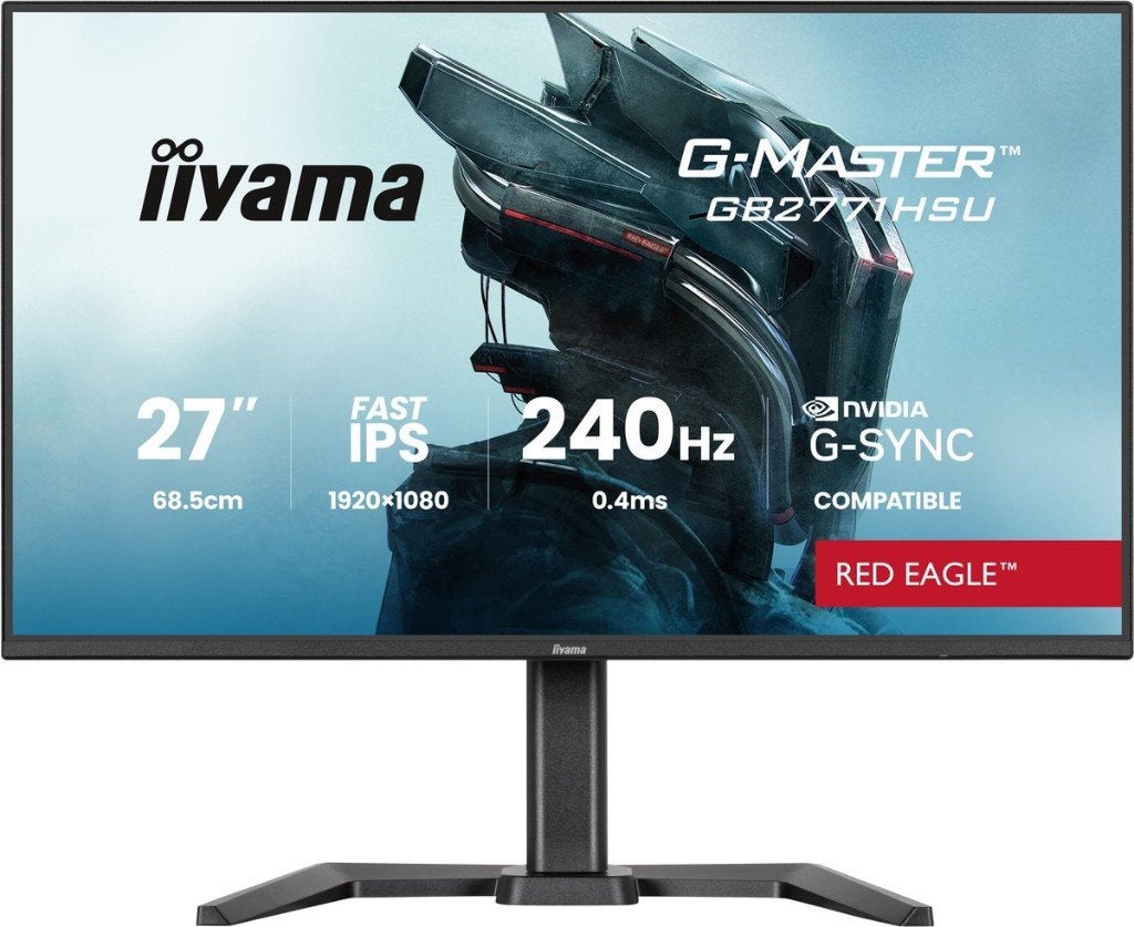 2x Iiyama G-Master GB2771HSU 27" Gaming Monitor 240Hz IPS, Gaming, IPS, Kantelbaar, Nieuw