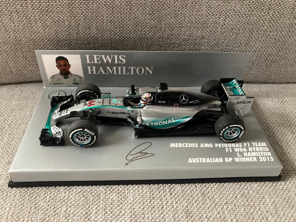✅ Lewis Hamilton 1:43 Winner Australian GP 2015 Mercedes F1, Ophalen of Verzenden, Nieuw, Formule 1