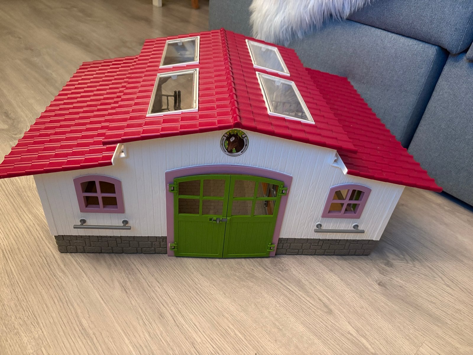 Schleich paardenstal met uitbreiding, Ophalen, Zo goed als nieuw, Jongen of Meisje