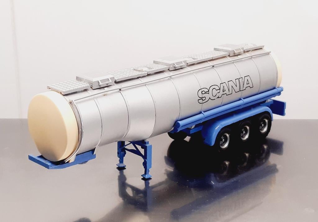 Tekno Scania Demo Tankoplegger, Ophalen of Verzenden, Zo goed als nieuw, Bus of Vrachtwagen, Tekno