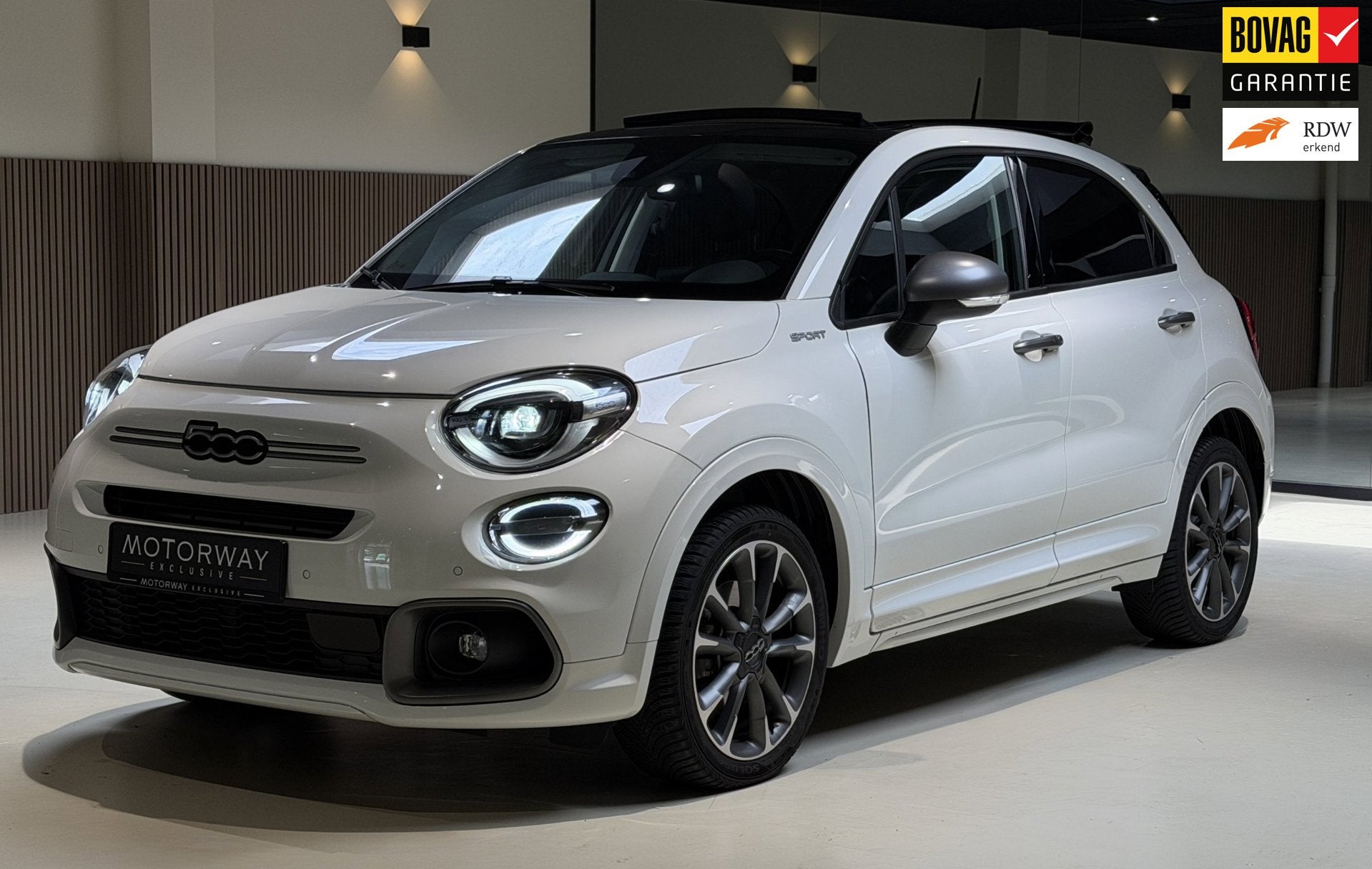 Fiat 500 X 1.5 Hybrid Sport Cabrio |Blindspot|Camera|Nav|Key, Auto's, Gebruikt, Zwart, 4 cilinders, 500X