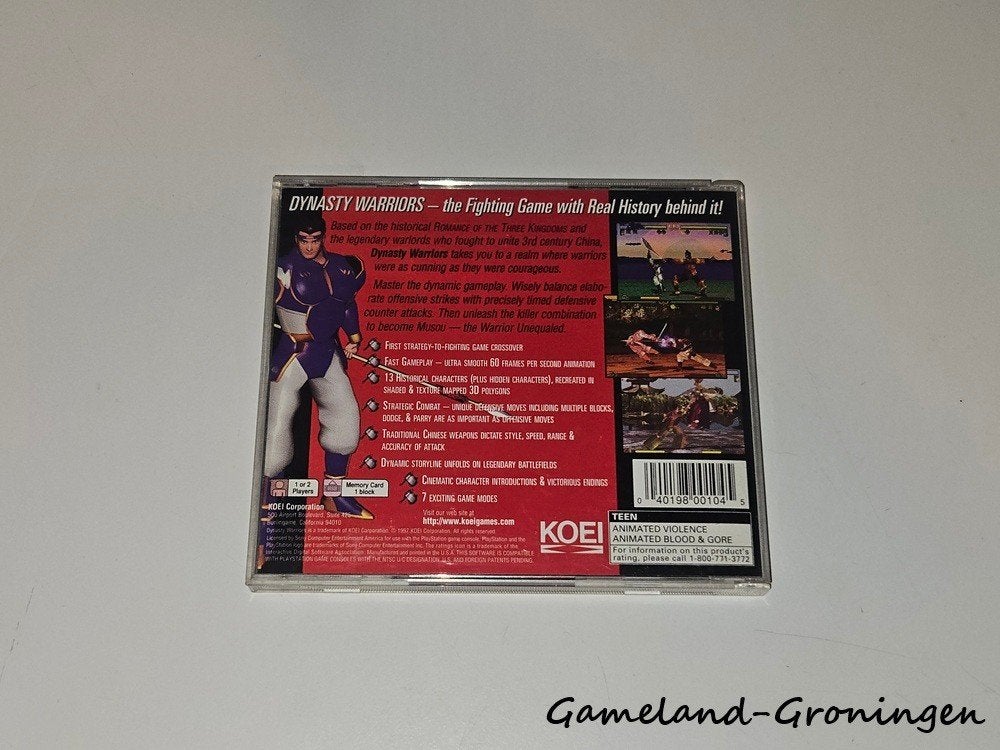Dynasty Warriors (PS1) NTSC, Spelcomputers en Games, Games | Sony PlayStation 1, Gebruikt, -, -, 1 speler