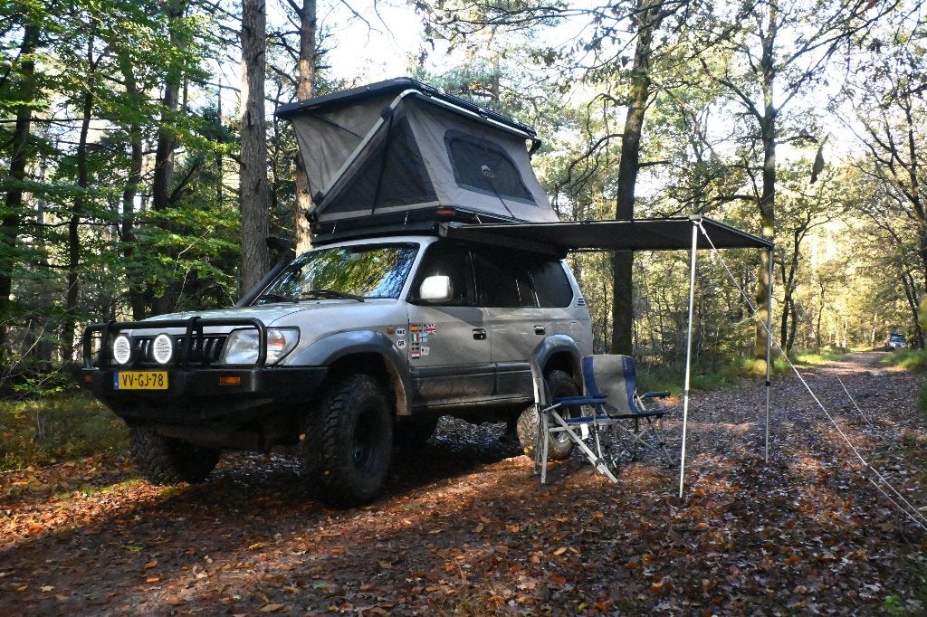 Wild Land Rock Cruiser daktent+ roofrack + luifel – Prado 90, Ophalen, Gebruikt, Tot en met 2
