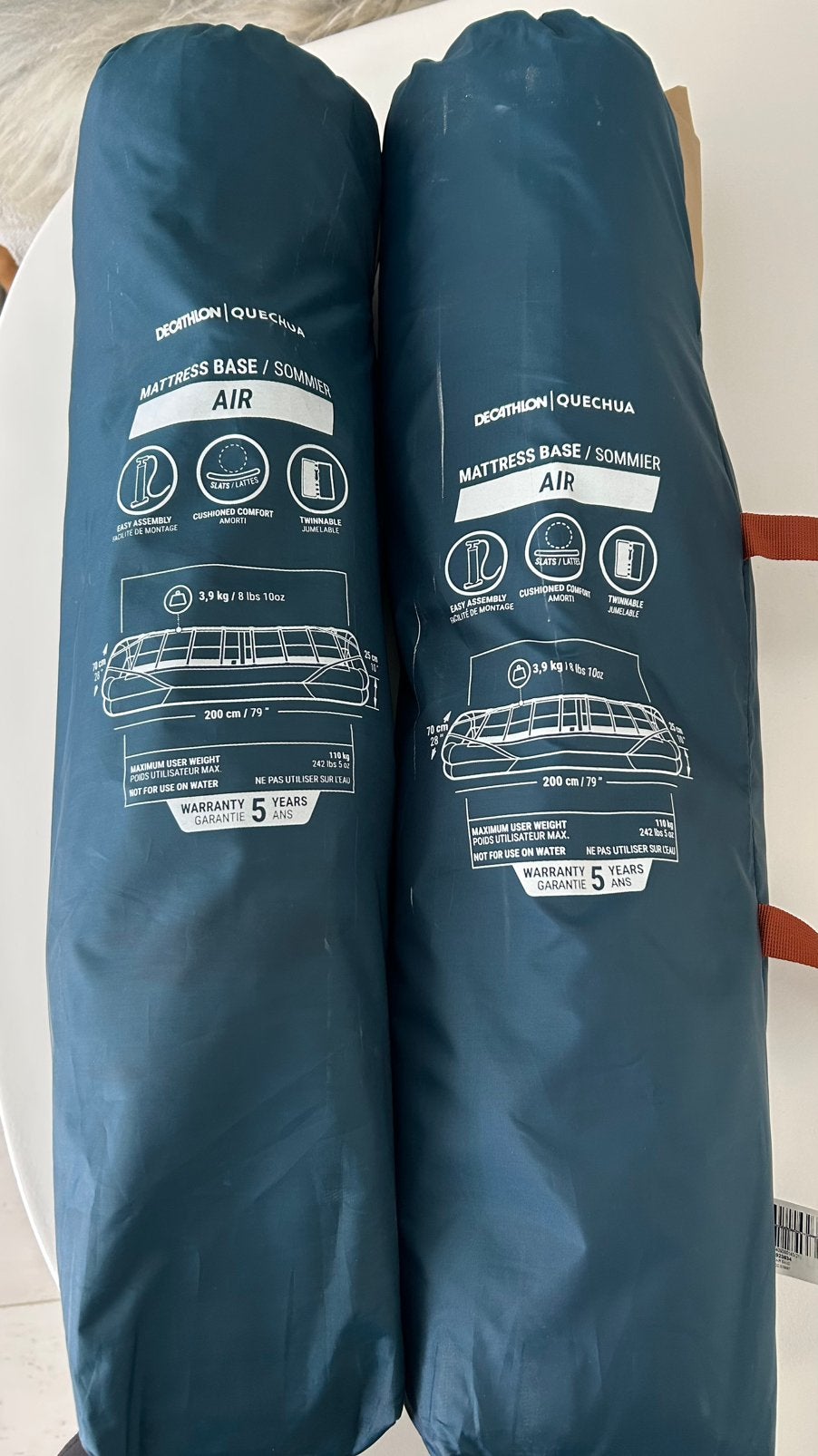 Quechua camp bed air 2x VASTE SETPRIJS, Ophalen, Zo goed als nieuw