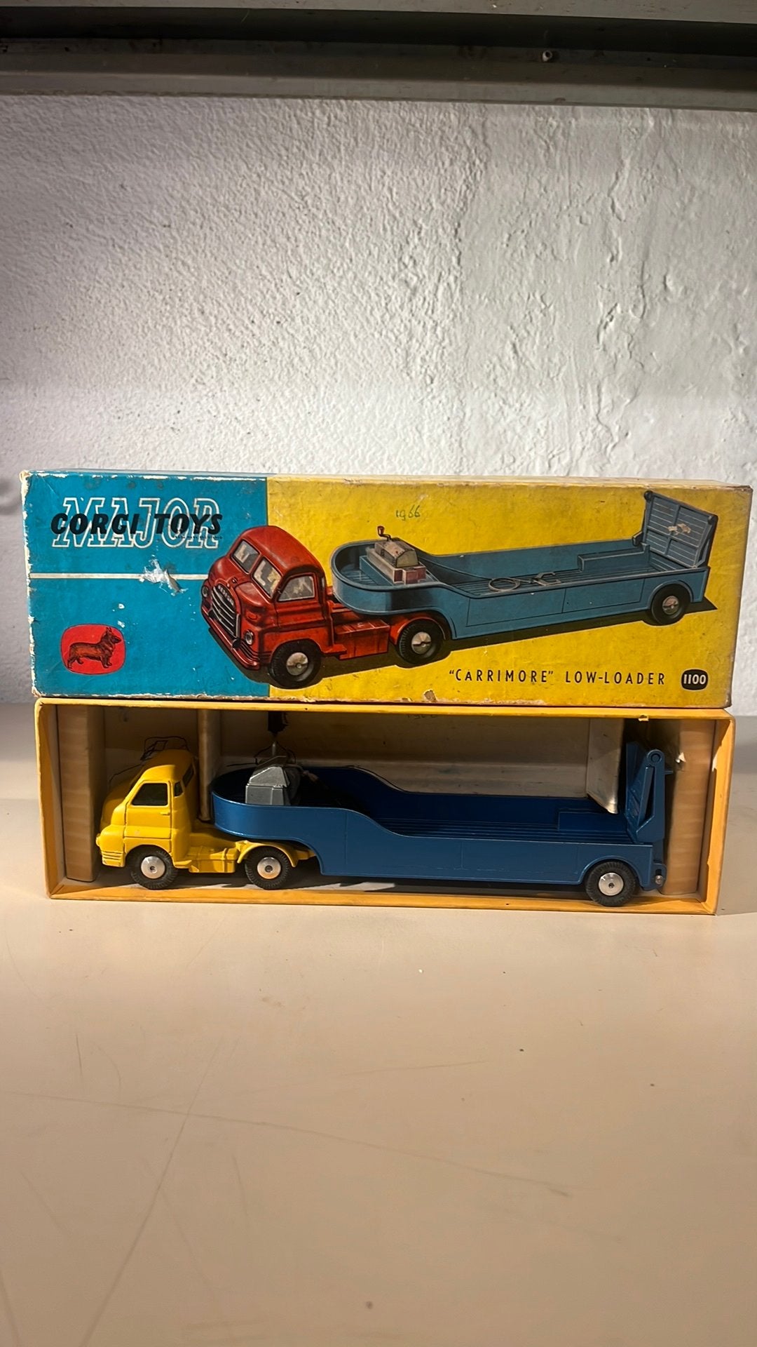 Vintage Corgi Toys Major 1966 Carrimore Low Loader No. 1100, Ophalen of Verzenden, Zo goed als nieuw