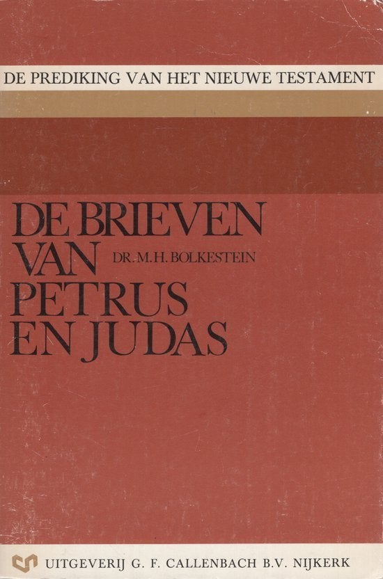 Dr. M. H. Bolkenstein: De brieven van Petrus en Judas, Boeken, Ophalen of Verzenden, Gelezen, Dr. M. H. Bolkenstein, Christendom | Protestants