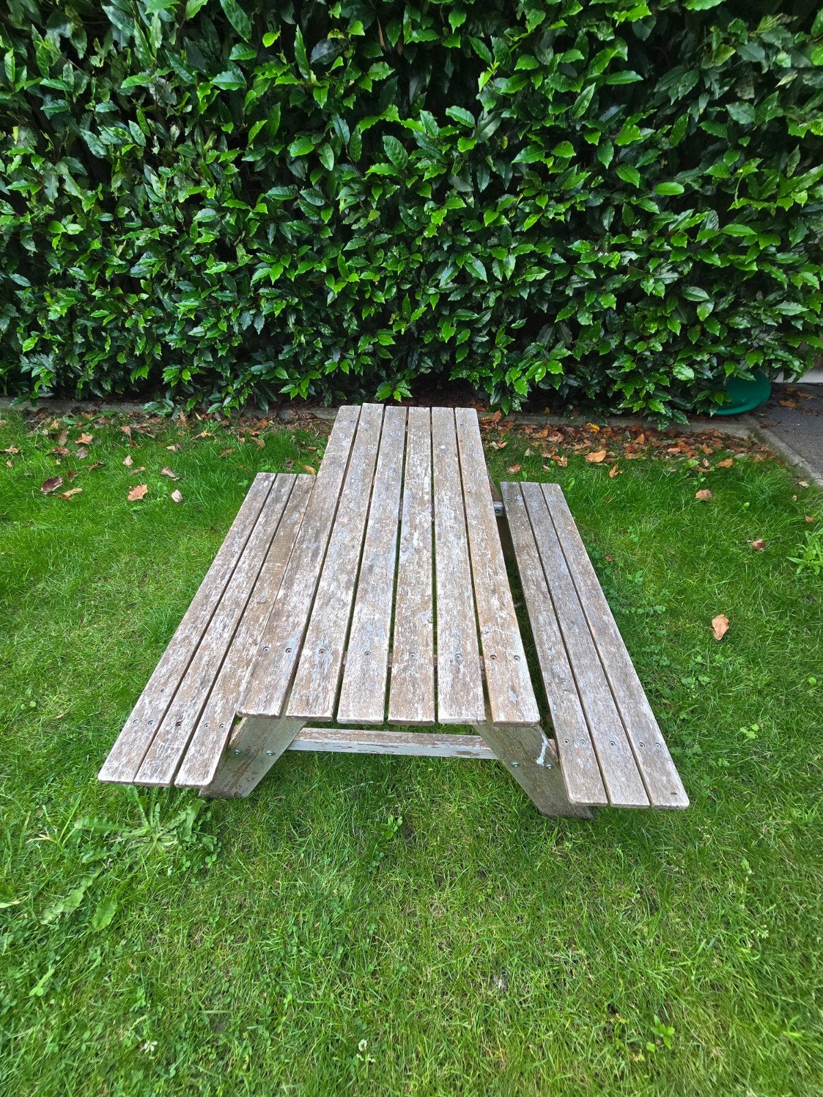 Picknicktafeltje voor kinderen (opknappertje), Ophalen, Gebruikt, Rechthoekig, Hout