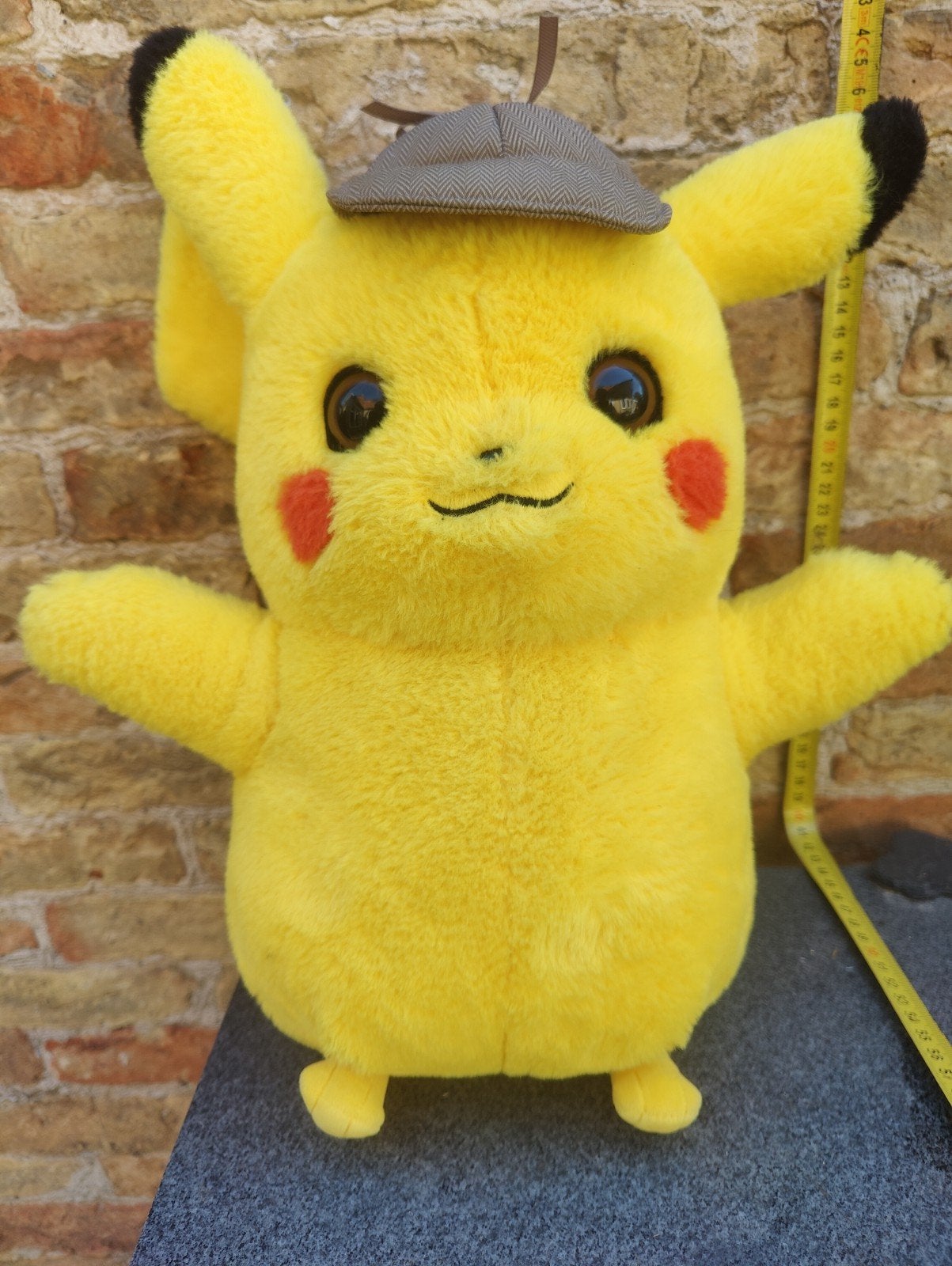 Grote Pokémon Detective Pikachu Knuffel – 40 cm (WCT), Overige merken, Geel, Overige typen, Ophalen of Verzenden