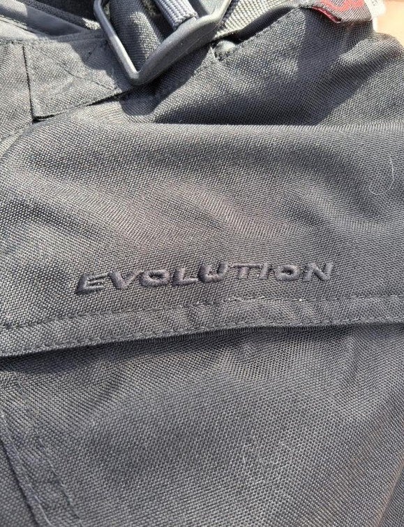 Zwarte Evolution motorbroek voor heren, maat XL, Motoren, Evolution Motorcycling Clothing, Heren, Ophalen of Verzenden, Broek | textiel