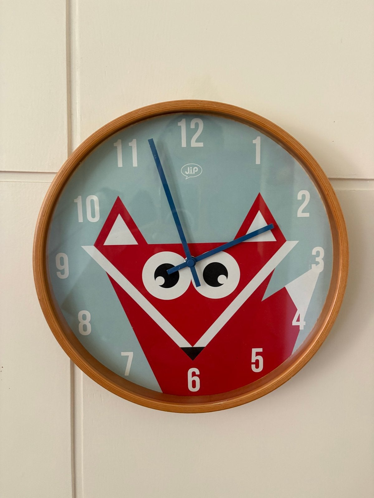 Jip Kinderkamer Klok - Leuke Vos Design, Ophalen, Analoog, Werkt op batterijen, Modern