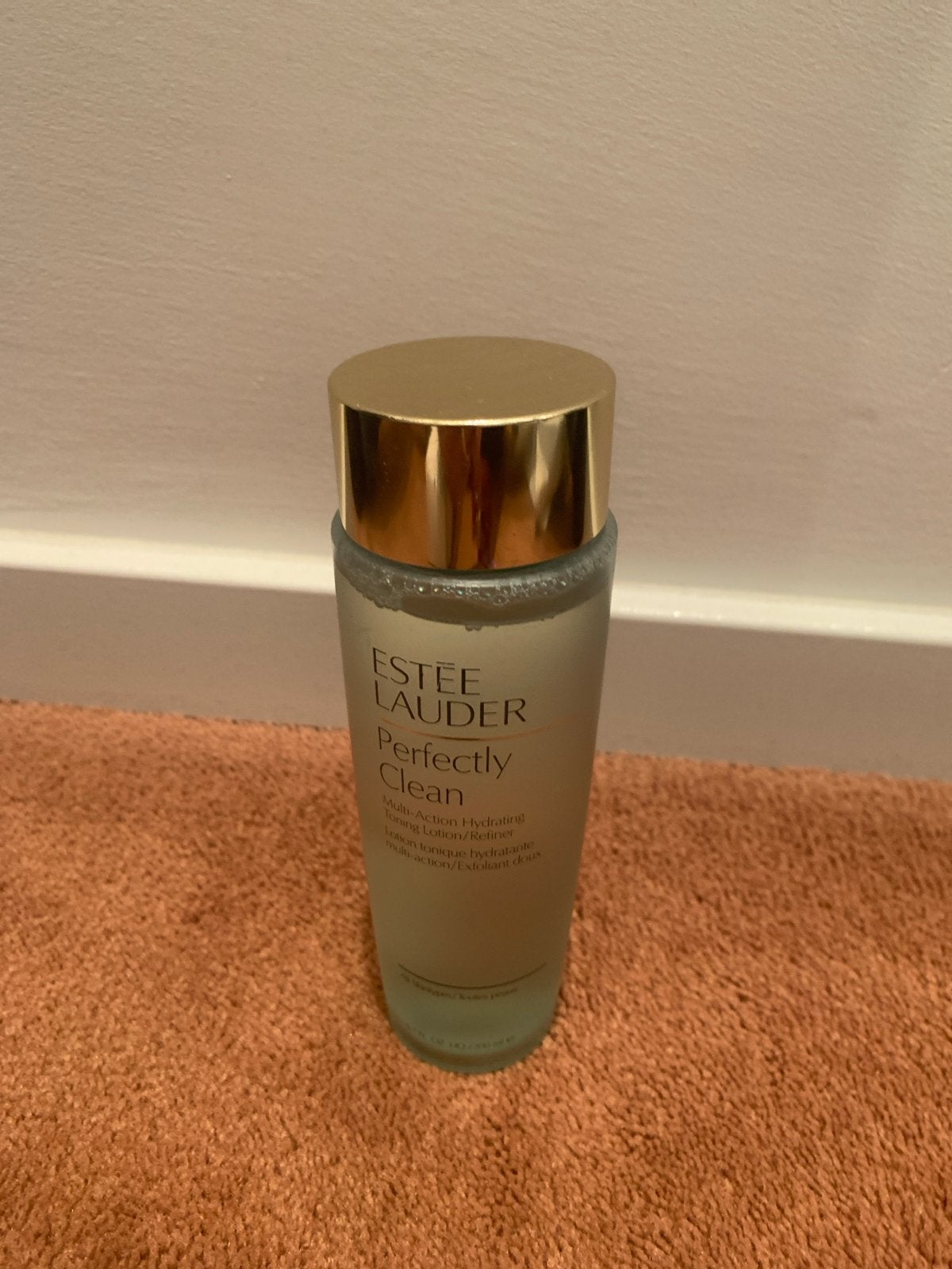 Estee Lauder Perfectly Clean Hydraterende Lotion/Refiner, Ophalen of Verzenden, Zo goed als nieuw, Gehele gezicht, Reiniging