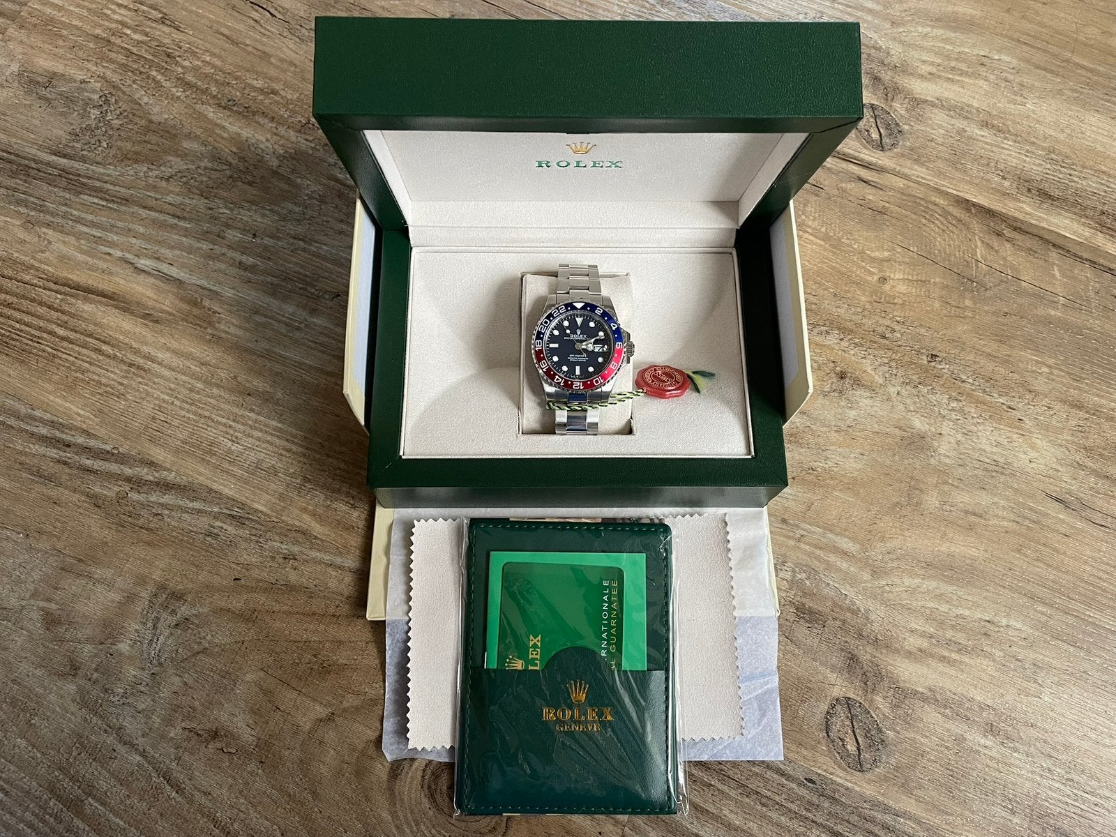 Rolex Submariner GMT Master 2 Yachtmaster Hulk Pepsi Fullset, Ophalen of Verzenden, Nieuw, Staal, Rolex