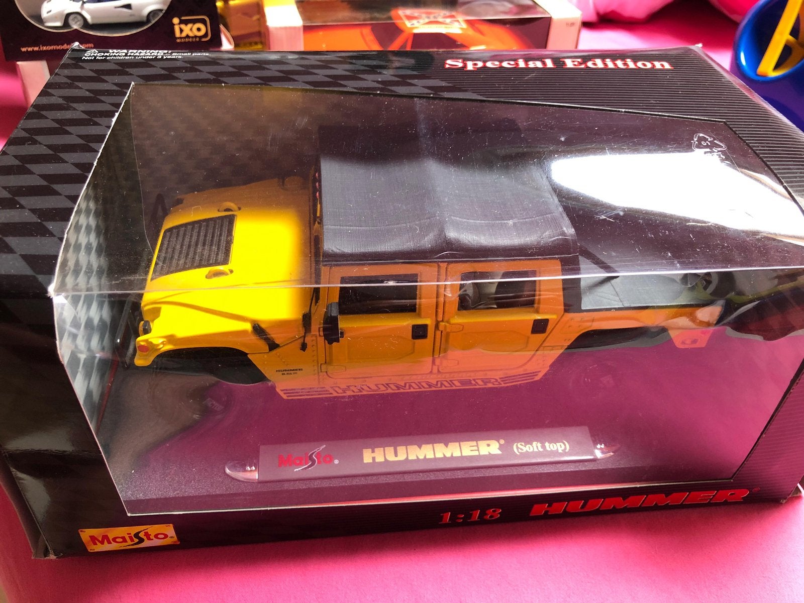 Modelauto Hummer soft top 1:18 maisto, Ophalen of Verzenden, Zo goed als nieuw