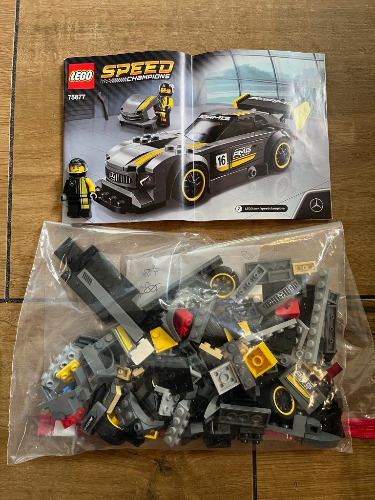 Lego Speed Champions - 75877 - Mercedes-AMG GT3, Kinderen en Baby's, Speelgoed | Duplo en Lego, Zo goed als nieuw, Lego, Complete set