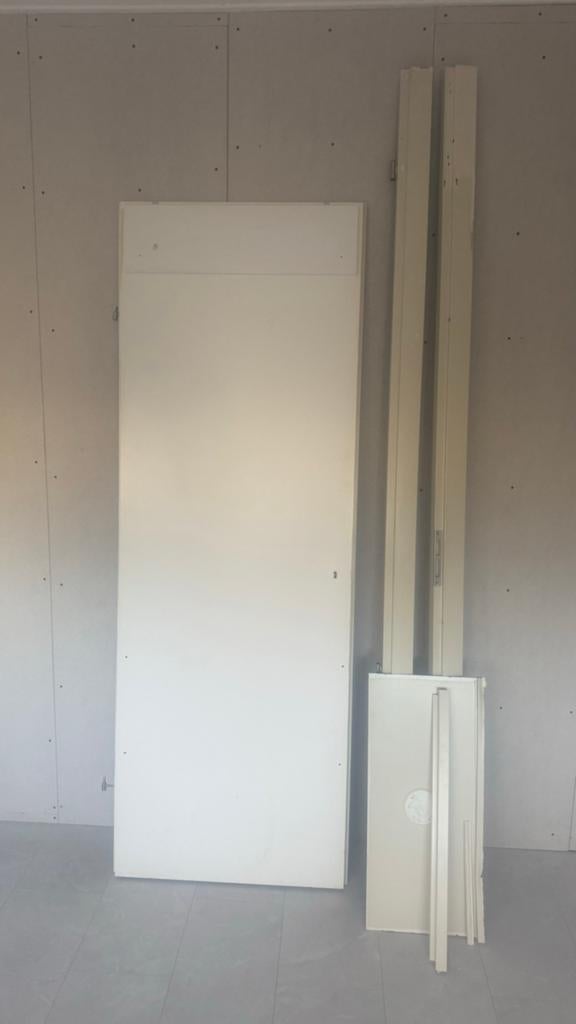 Deur met kozijn - Binnendeur, Doe-het-zelf en Verbouw, Deuren en Horren, Gebruikt, 80 tot 100 cm, Binnendeur, Ophalen of Verzenden