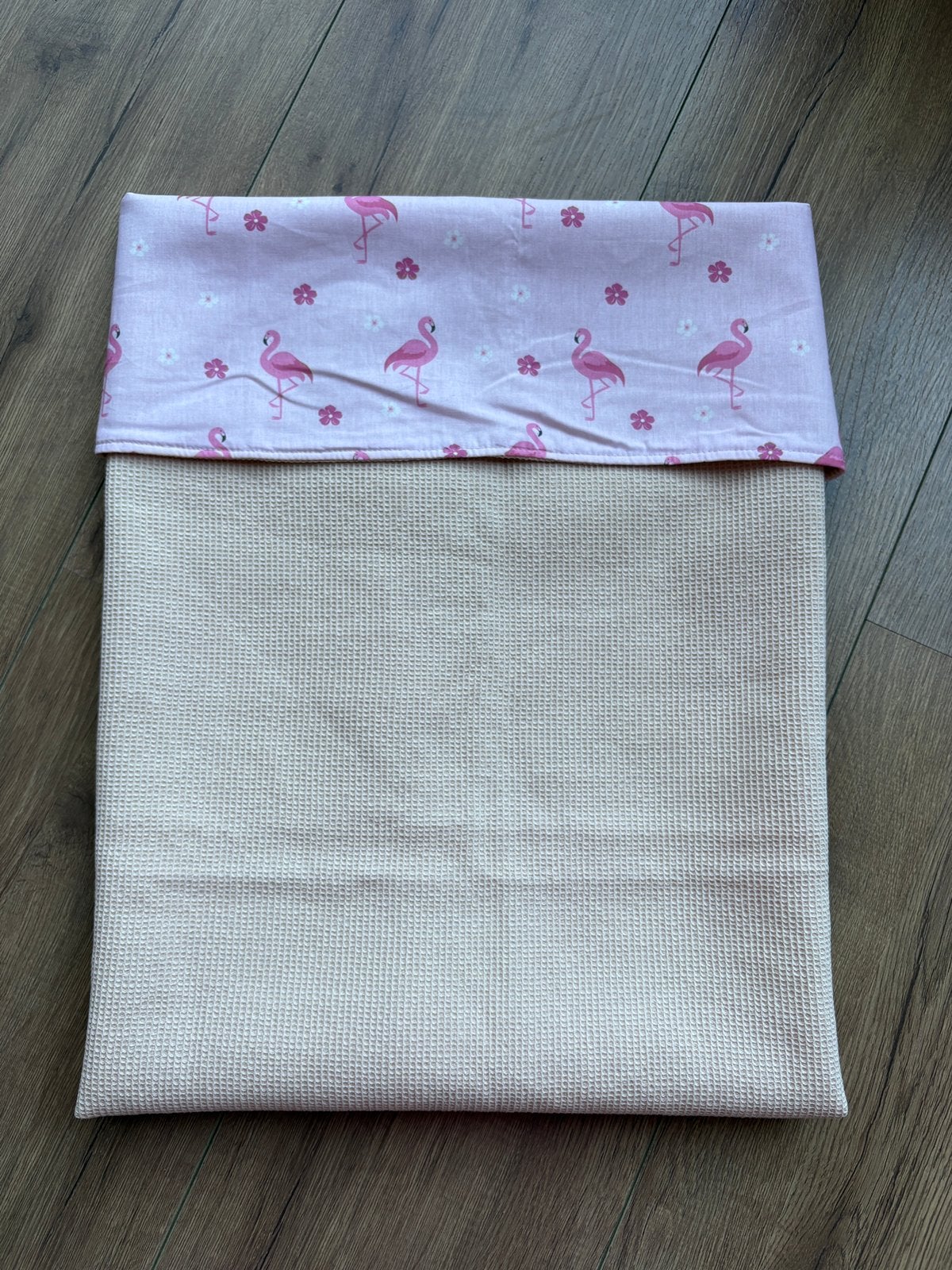Mooi zomer Wiegdekentje met flamingo’s, Ophalen of Verzenden, Nieuw, 85 tot 100 cm, Deken