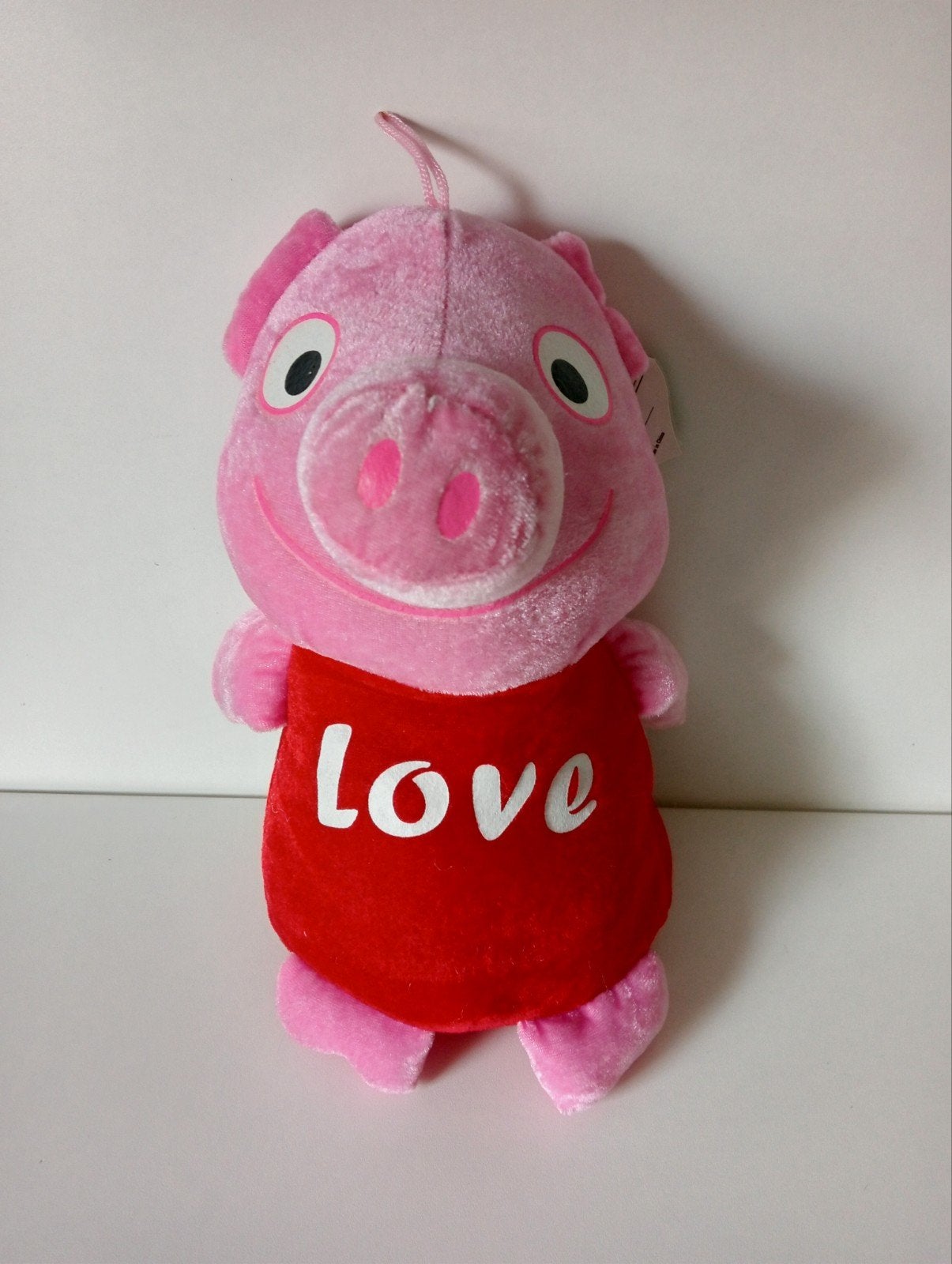 Roze varkentje knuffel met 'Love' shirt - Zacht is nieuw, Overige merken, Overige karakters, Overige typen, Nieuw