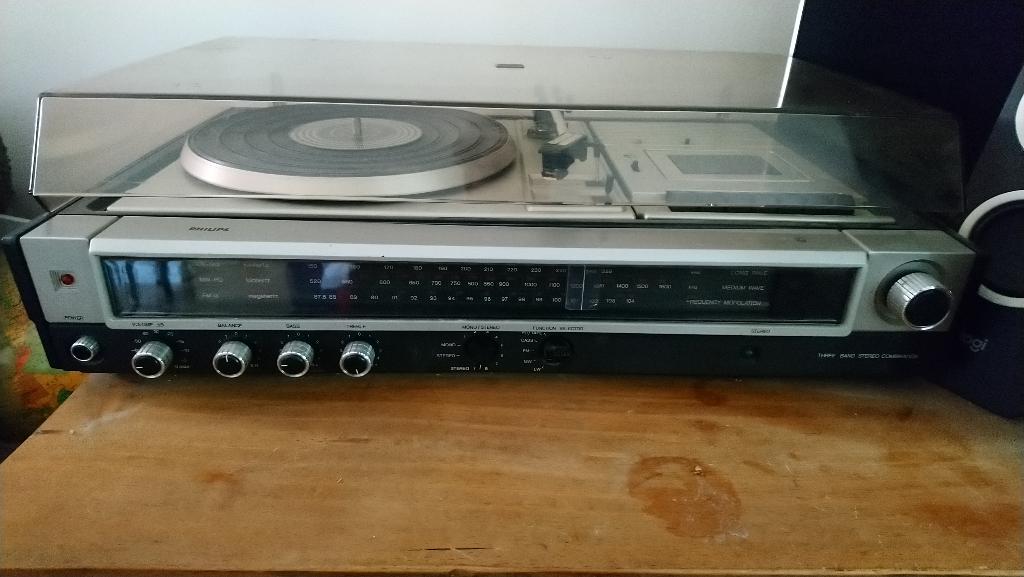 Philips - Radio, Casette, Platenspeler, Audio, Tv en Foto, Platenspelers, Ophalen, Gebruikt, Philips