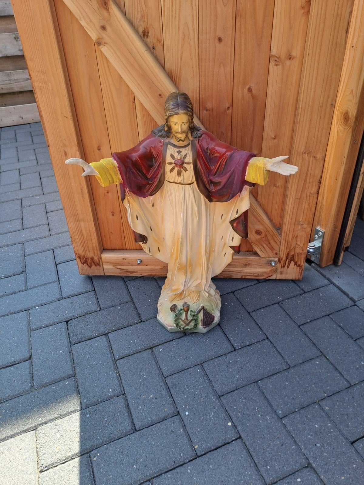 Jezus beeld - Heilig Hart - 67 cm hoog, Antiek en Kunst, Ophalen of Verzenden
