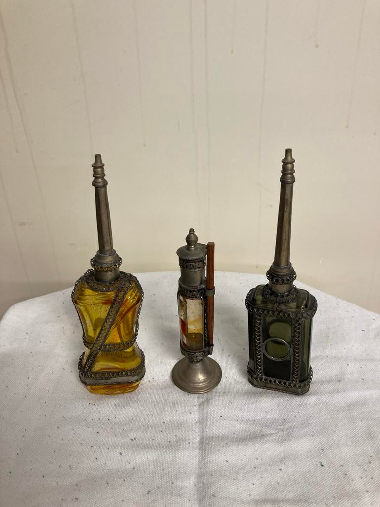 Antieke parfumflacons / sprinklerset, Ophalen of Verzenden