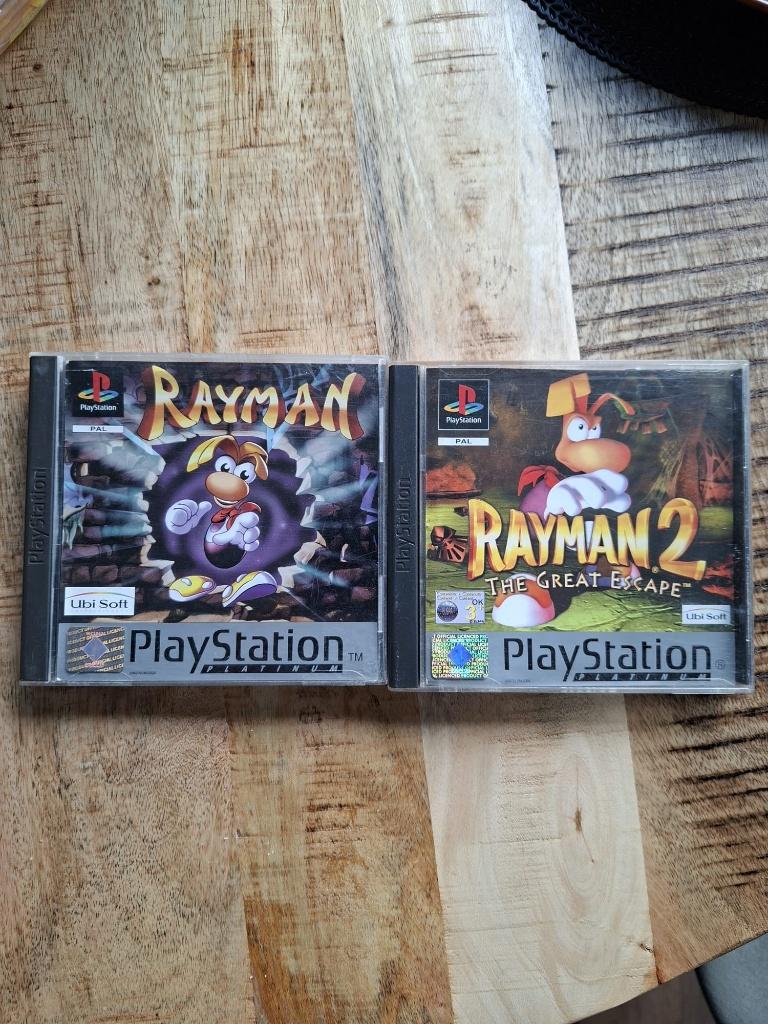 Rayman 1 en Rayman 2 voor PS1, Avontuur en Actie, 1 speler, Ophalen of Verzenden, Zo goed als nieuw