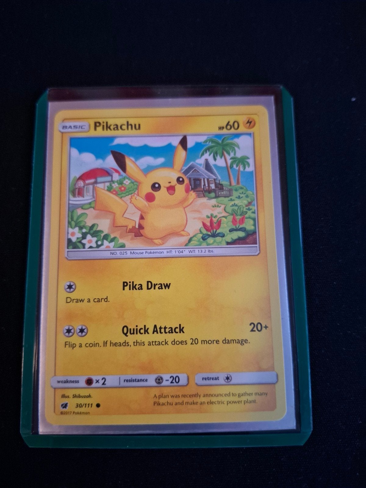 Pikachu Pokémon kaart - Goede staat, Ophalen, Zo goed als nieuw, Losse kaart, Foil