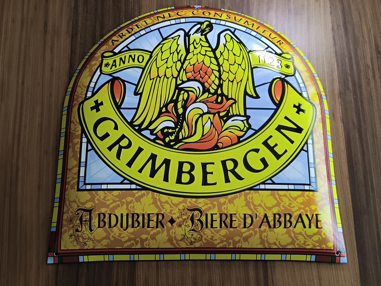 Grimbergen Abdijbier Emaille Reclamebord - NIEUW, Ophalen of Verzenden