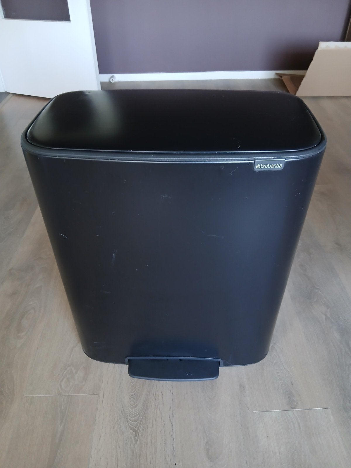 Brabantia Bo Pedal Bin Prullenbak - 2x 30L - Zwart, Ophalen, 50 – 75, Kunststof, Gebruikt