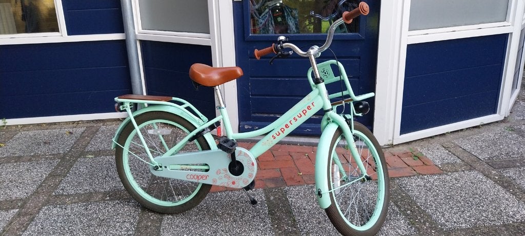 20 inch meisjesfiets, Ophalen, Terugtraprem, 20 inch, Handrem