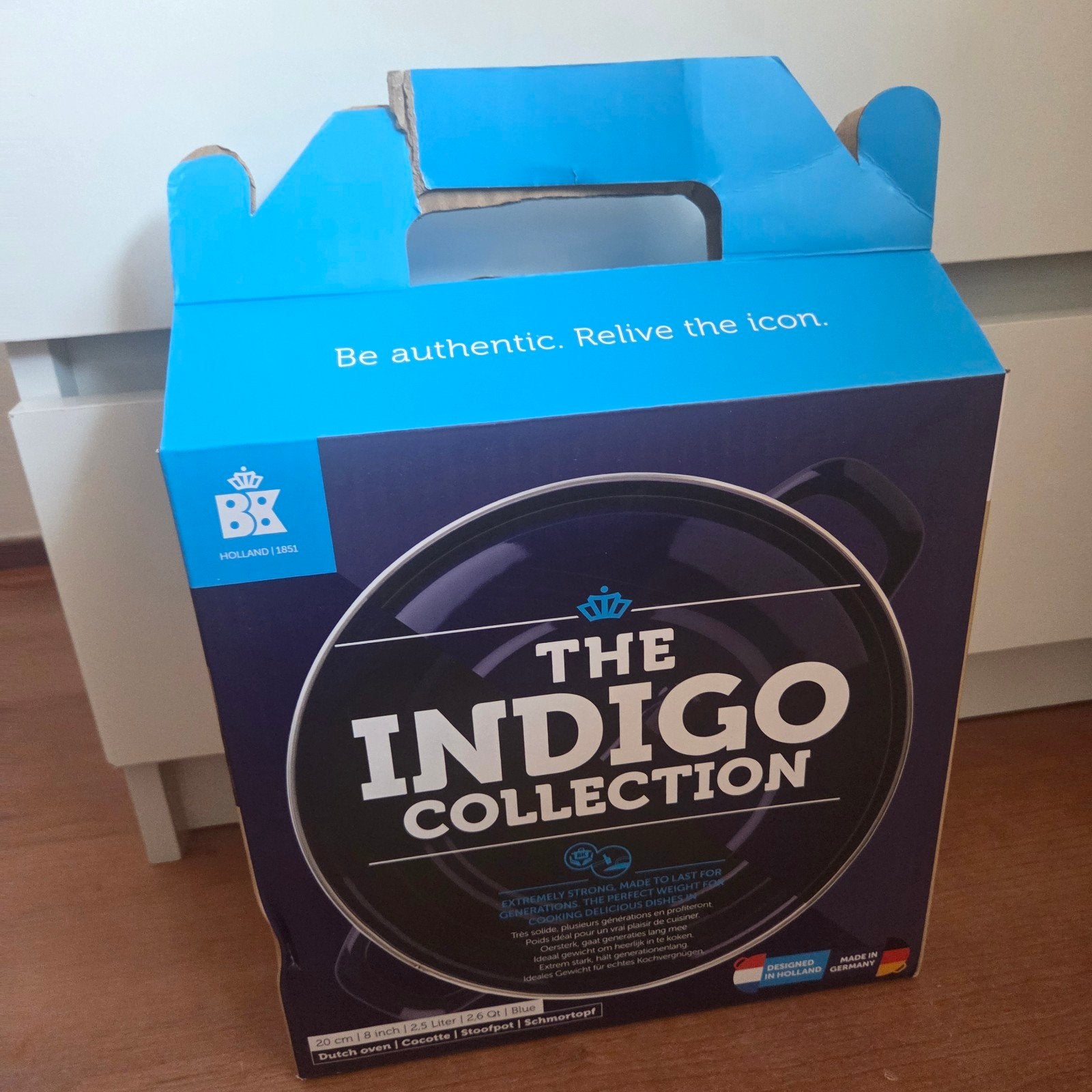 BK The Indigo Collection Stoofpan 20 cm - Nieuw in doos, Ophalen, Overige materialen, Met deksel, BK