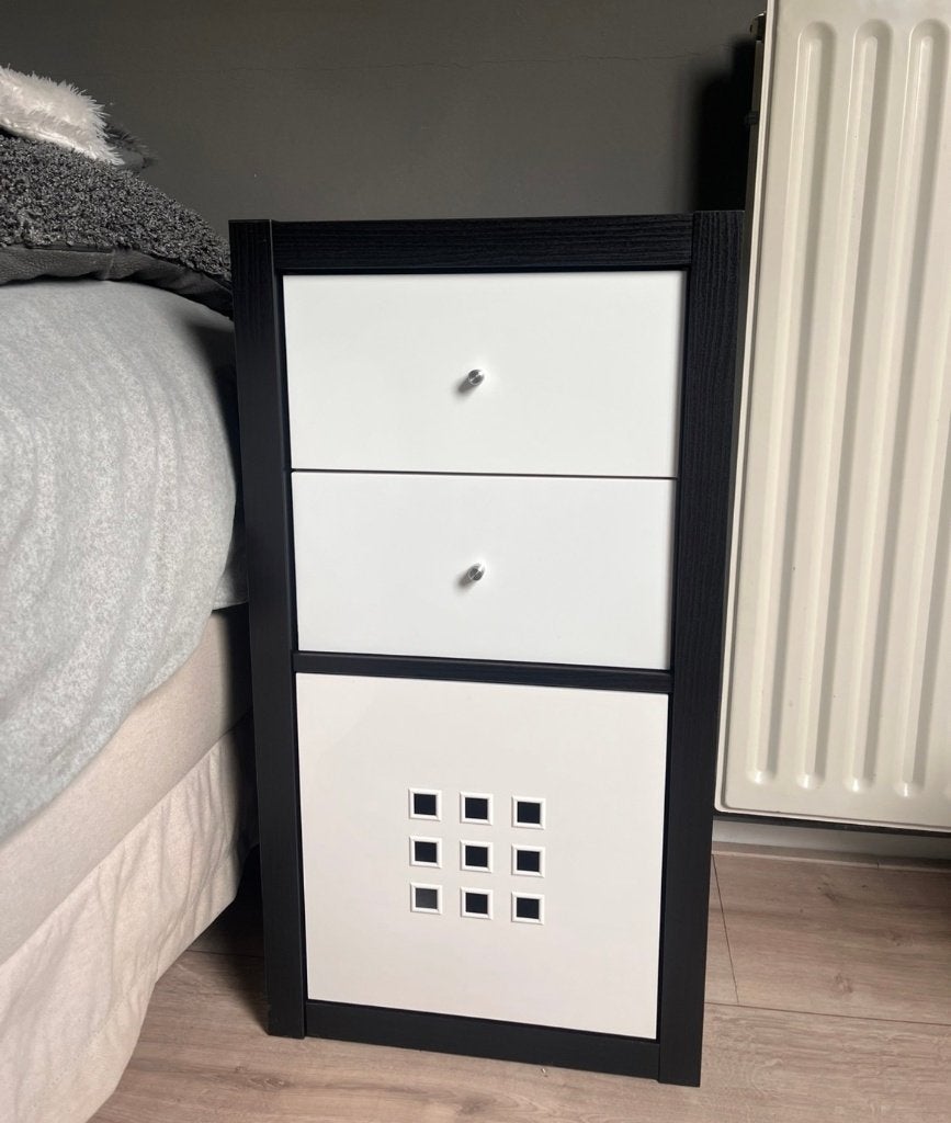 2 Nacht- / vakkenkastjes van Ikea Kallax, Ophalen, Overige materialen, Minder dan 45 cm, Nieuw