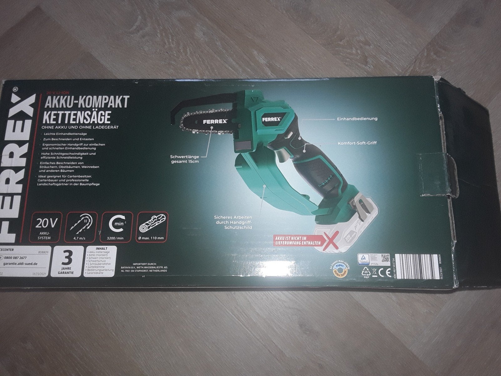 Ferrex Accu-Compact Kettingzaag - Nieuw in doos, Ferrex, 70 mm of meer, Kettingzaag, Nieuw